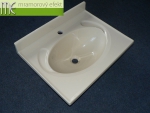 Mramorovy efekt sro_umyvadlo Retro 60 slonova kost RAL 1013