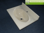 Mramorovy efekt sro_umyvadlo Retro 60 slonova kost RAL 1013