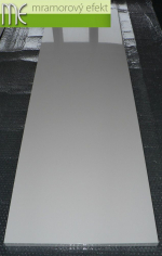 M.E. sro_podumyvadlova deska_Waschtischplatte nach Mass aus Mineralguss_157x47 cm_bila RAL 9003
