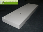M.E. sro_podumyvadlova deska_Waschtischplatte nach Mass aus Mineralguss_180x55 cm_2 umyvadla_10 cm cela
