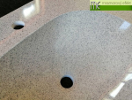 Umyvadlova deska na miru_umyvadlo Mango52_granit Pewter_Waschtisch nach Mass_Mango 52 Becken_Pewter