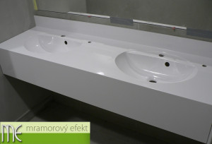 CIIRC CVUT Praha_countertops Flexible47 with integrated oval washbasins FJORD50